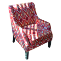 Chair Accent Large with Arms Multi Colour with Diamonds