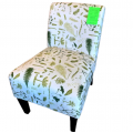 Chair Accent Medium- Green Leaves