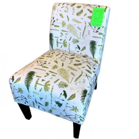 Chair Accent Medium- Green Leaves