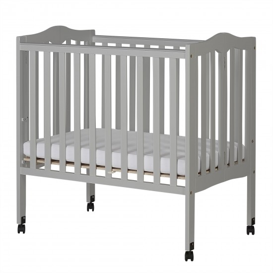 Regular Baby Crib with Drop side- Milky Grey