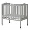 Regular Baby Crib with Drop side- Milky Grey