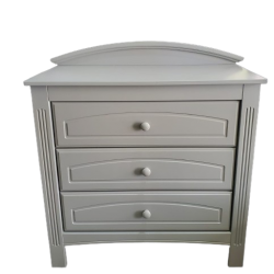 Baby 3 Drawer Chest Of Drawers- Grey
