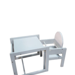 Convertible Baby High Chair- Milky Grey