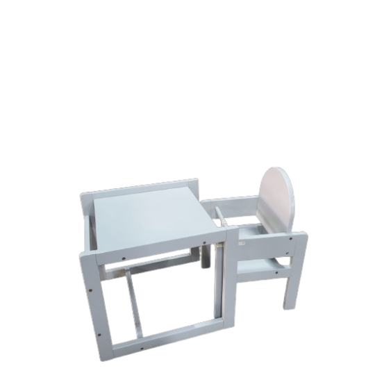 Convertible Baby High Chair- Milky Grey