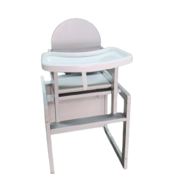 Convertible Baby High Chair- Milky Grey