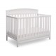 Curve Top 2-in-1 Baby Crib- Milky Grey