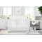 Curve Top 2-in-1 Baby Crib- Milky Grey