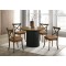 5pc Round Dining Set, Burnish Oak