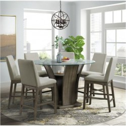 Dapper 7pc Round Dining Pub Set Dapper 7pc Round Dining Pub Set