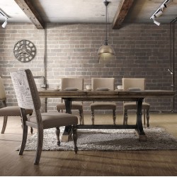 Scripted 9pcs Dining Set
