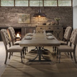 Scripted 9pcs Dining Set