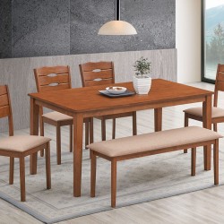 Belgium 6pc Dining Set with Bench