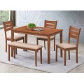 BLUEBELL 5PC DINING SET WITH BENCH