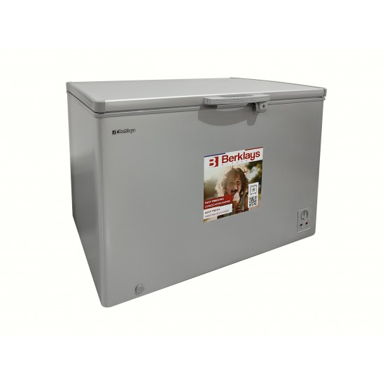 Berklays 13.5cuft Dual Chest Freezer- Grey