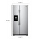 Whirlpool 25cu ft. S/Steel Refrigerator with Water & Ice Dispenser 