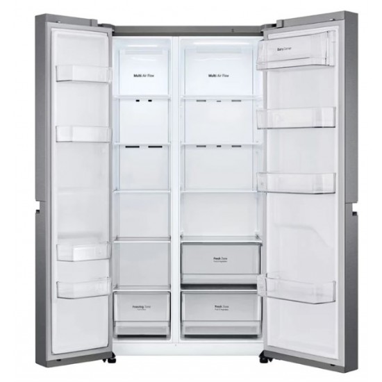 LG 24cuft S/Side Refrigerator- S/Steel
