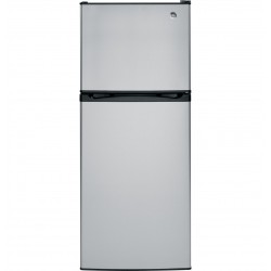 GE Energy Star 11.6cu Refrigerator- Black & S/Steel