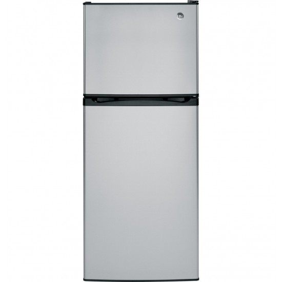 GE Energy Star 11.6cu Refrigerator- Black & S/Steel