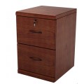 2- Drawer Cherry Vertical File Cabinet