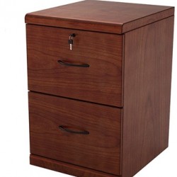 2- Drawer Cherry Vertical File Cabinet