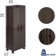 Rimax Resin Wicker Utility Cabinet- Brown