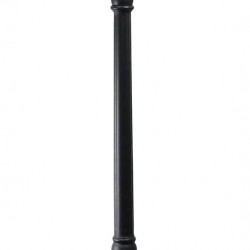 Sun-Ray Abigail Tall Post Solar Lamp and Planter- Black