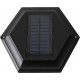 Sun-Ray Abigail Tall Post Solar Lamp and Planter- Black