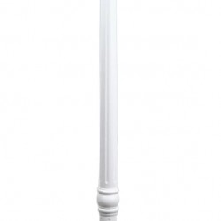 Sun-Ray Vittoria Tall Post 3-Head Solar Lamp and Planter- White