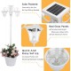 Sun-Ray Vittoria Tall Post 3-Head Solar Lamp and Planter- White