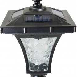 Sun-Ray Vittoria 52" Short Post Solar Lamp - Black