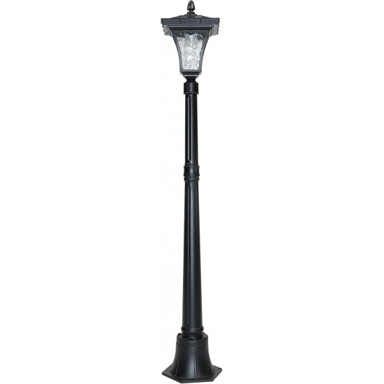 Sun-Ray Vittoria 52" Short Post Solar Lamp - Black