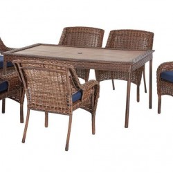 Hampton Bay Cambridge 7pc Wicker Patio Set