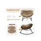 Indoor/Outdoor Rocking Chair with Padded Cushion- Medium