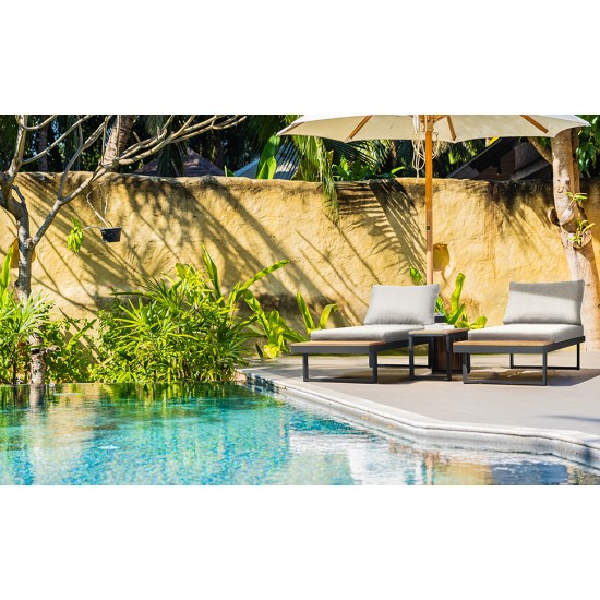 Royal Garden 3pc Aluminum Sectional Sofa Set