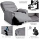 Power Lift Recliner with 8 Point Heat Massage- Grey