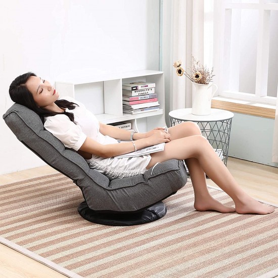 Swivel Relaxer Chair, Adjustable- Grey