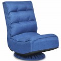 Swivel Relaxer Chair, Adjustable- Blue