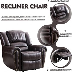 Leather Air Manual Recliner