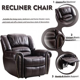 Leather Air Manual Recliner