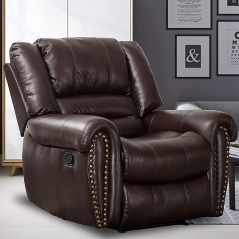 Leather Air Manual Recliner