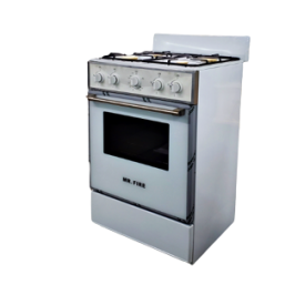 Mr Fire 24" 4 Burner Stove with Grill- White 