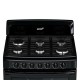 Acros 30" 6 Burner Gas Range -Black