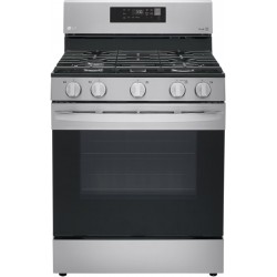  LG 30" 5 Burner Smart Wi-Fi Enabled Fan Convection Gas Range with Air Fry & EasyClean