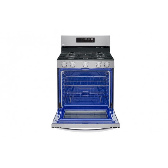  LG 30" 5 Burner Smart Wi-Fi Enabled Fan Convection Gas Range with Air Fry & EasyClean