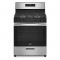 Whirlpool  30" 5 Burner Gas Range- Black & Silver