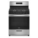 Whirlpool  30" 5 Burner Gas Range- Black & Silver