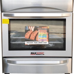 Maxsonic Elite 30" S/Steel Gas Cooker with Rotisserie