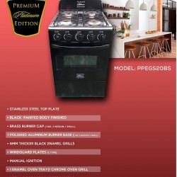 Premium Platinum Edition 20" Gas Stove