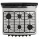 Acros 30" 6 Burner Gas Stove With S/Steel Top- Grey