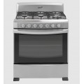 Acros 30" 6 Burner Gas Stove With S/Steel Top- Silver